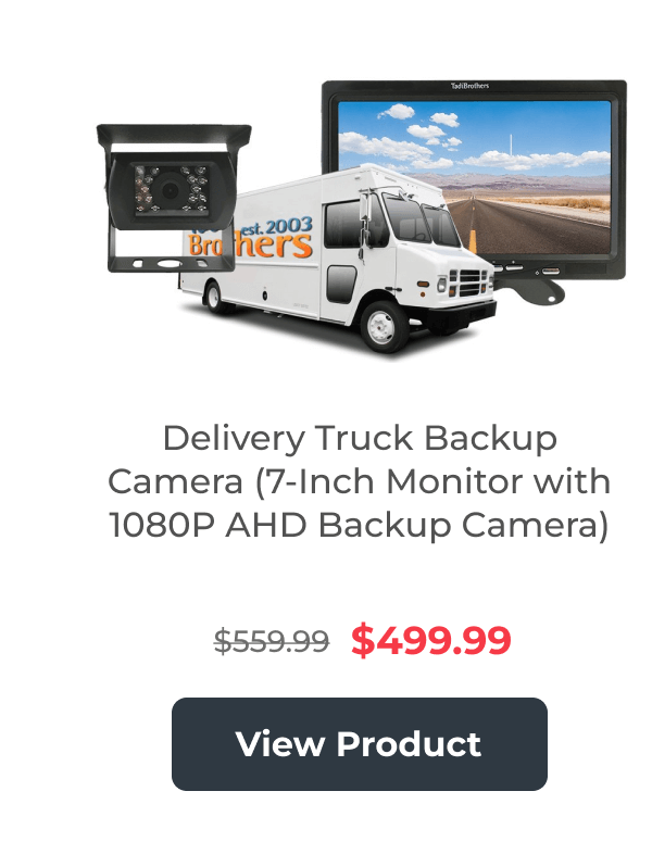 Delivery Truck Backup Camera (7-Inch Monitor with 1080P AHD Backup Camera)