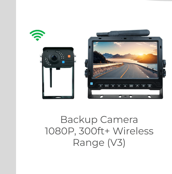 Backup Camera 1080P, 300ft+ Wireless Range (V3)