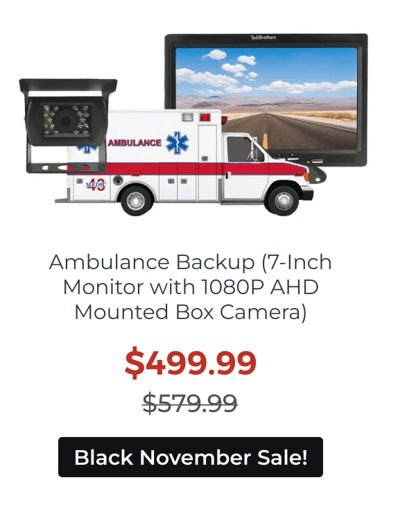 Ambulance Backup (7-Inch Monitor with 1080P AHD Mounted Box Camera)