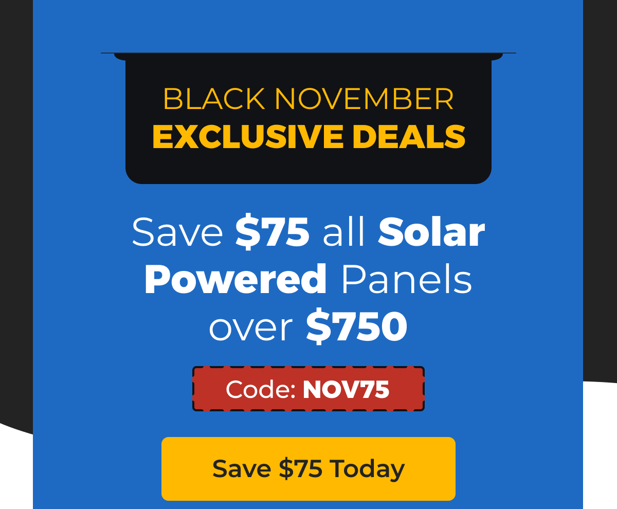 Black November Exclusive Deals - Save $75 Today