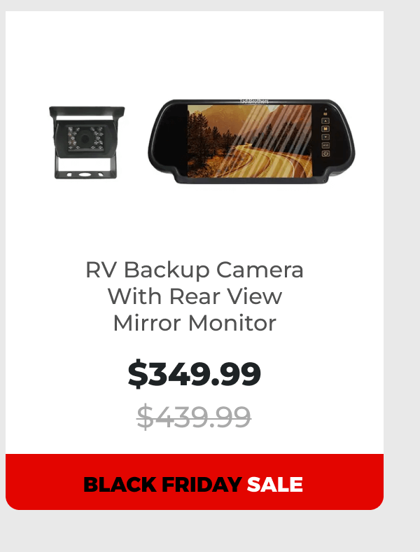 RV Backup Camera With Rear View Mirror Monitor