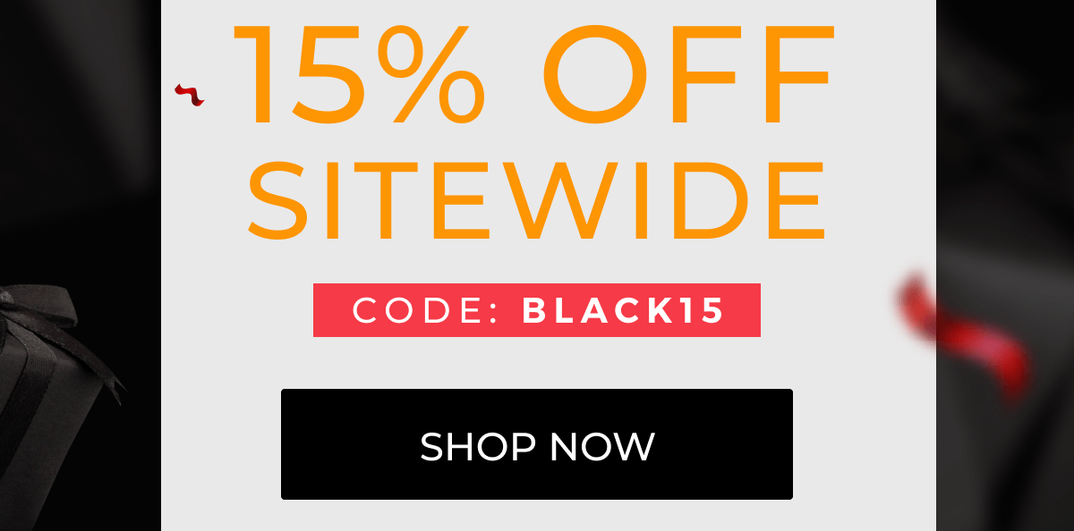 15% off sitewide - Shop now