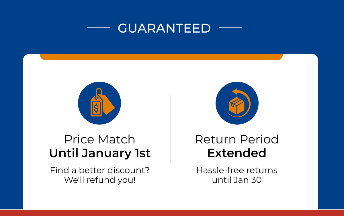 Price match until January 1st