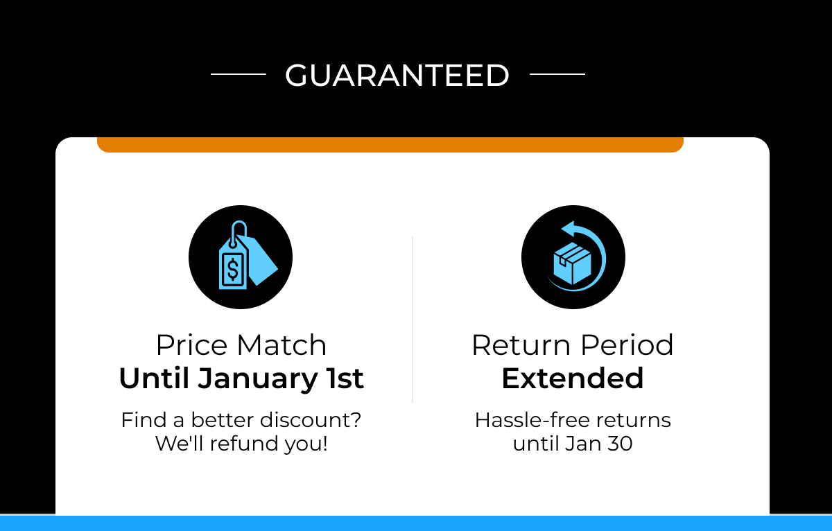 Price match guaranteed until january 1st