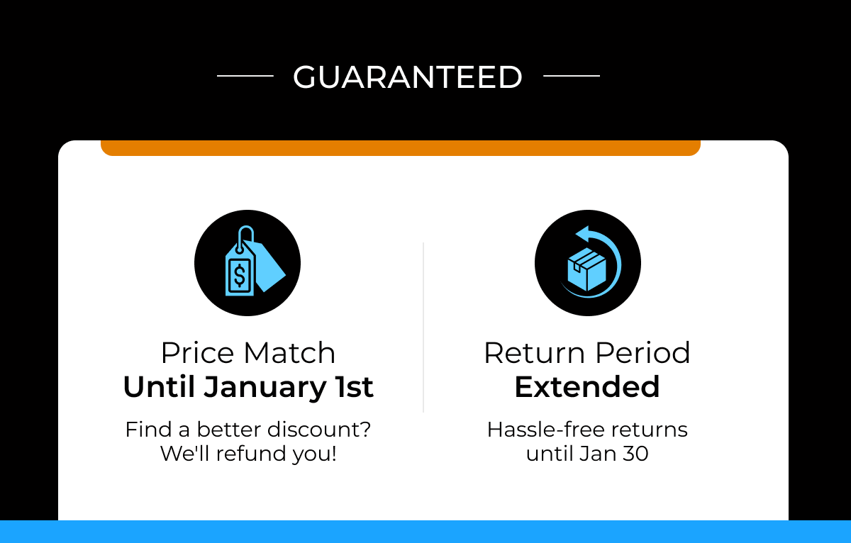 Price match guaranteed until january 1st