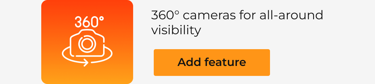 360 cameras for all around visibility