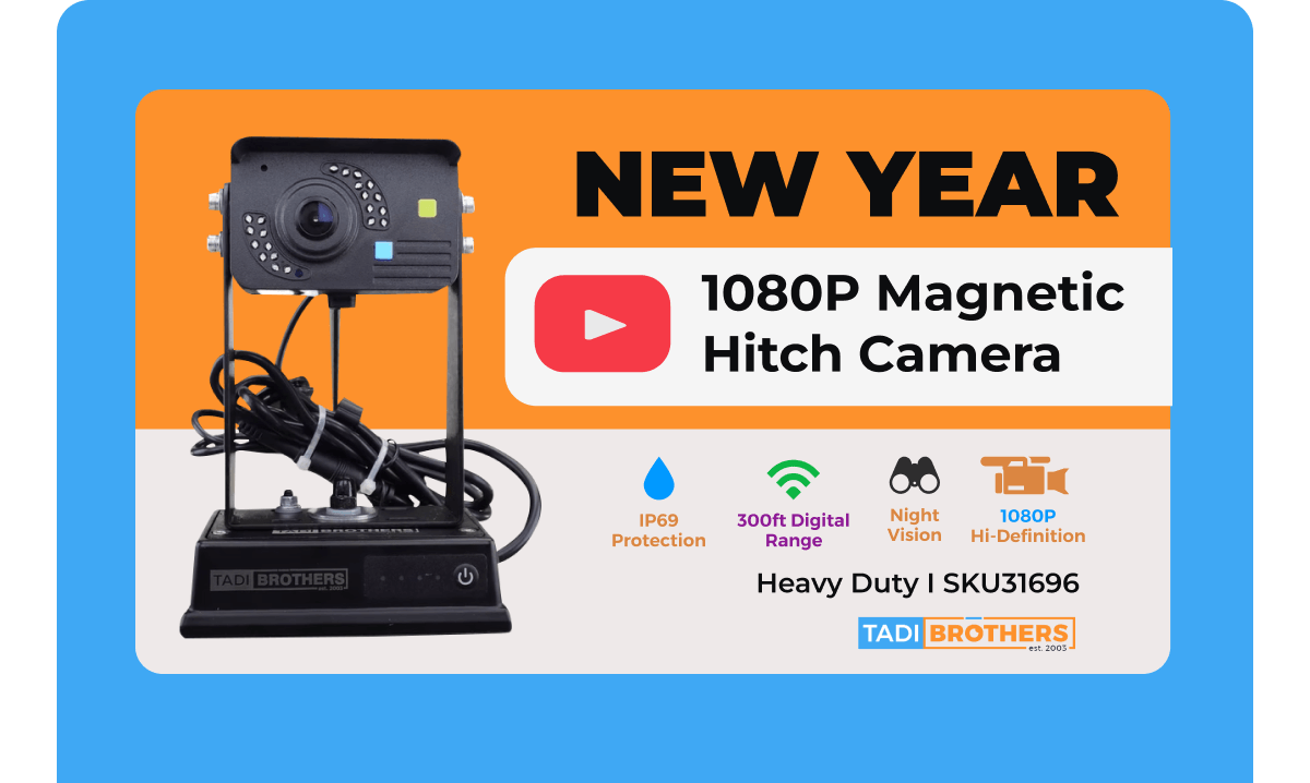 New Year 1080p magnetic hitch camera video