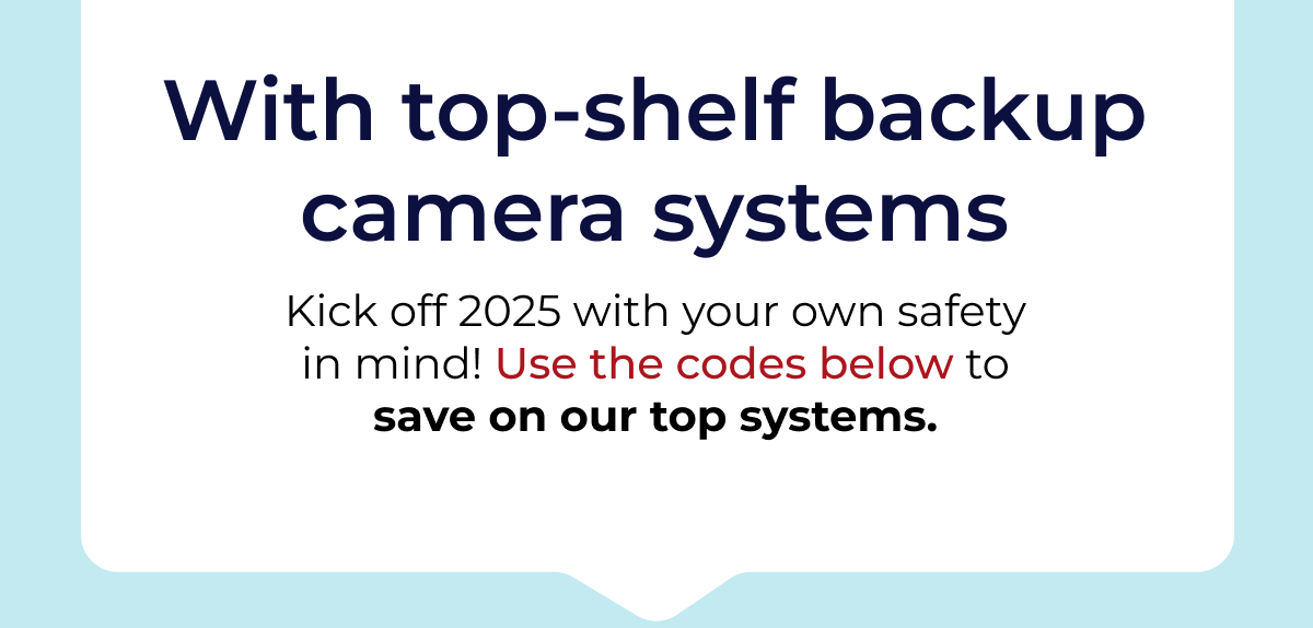 With top-shelf backup camera systems