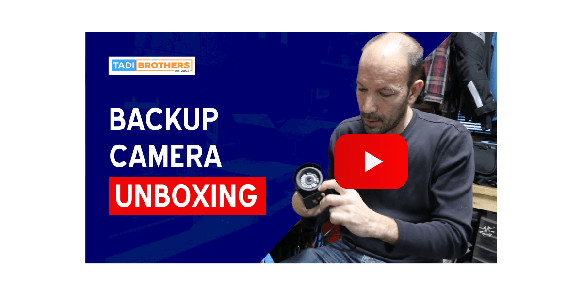 Backup camera unboxing